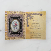 ハートのビクトリア時代の人を与えること シーズンカード (内部)