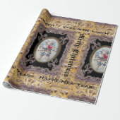 ハートのビクトリア時代の人を与えること ラッピングペーパー (アンロールド)