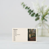 ハートのビジネスまたはプロフィールカードの深い 名刺 (スタンド正面)