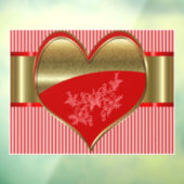 ハートのビジネスコンパクトステッカー 窓用 ウィンドウサイン (シート3)