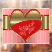 ハートのビジネスコンパクトステッカー 窓用 ウィンドウサイン (シート2)