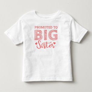 ハートのビッグシスターに昇格 トドラーTシャツ