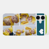 ハートのフォトコラージュ iPhoneケース (裏面横)