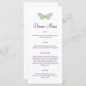 ハートのフラッターメニューが緑 メニュー (正面/裏面)