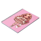 ハートのプリンセス人形 ノートブック (左側)