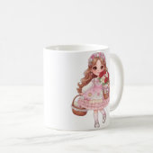 ハートのプリンセス コーヒーマグカップ (正面右)