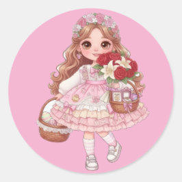 ハートのプリンセス ラウンドシール