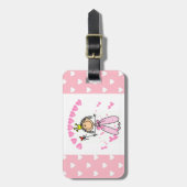 ハートのプリンセス ラゲッジタグ (正面縦)