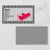 ハートのプロフィールカードの女王 名刺 (正面/裏面)