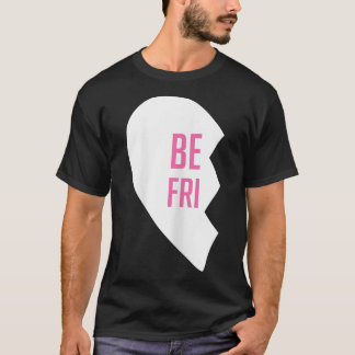 ハートのベストフレンドTシャツ マッチングBFF お揃いコーデTシャツ Tシャツ
