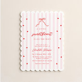 ハートのベビーシャワー招待状 招待状