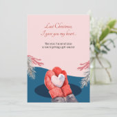 ハートのホリデーカードをあなたに シーズンカード (スタンド正面)