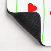 ハートのマウスパッドの花束 マウスパッド (コーナー)