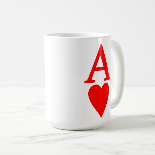 ハートのマグのエース コーヒーマグカップ (正面右)