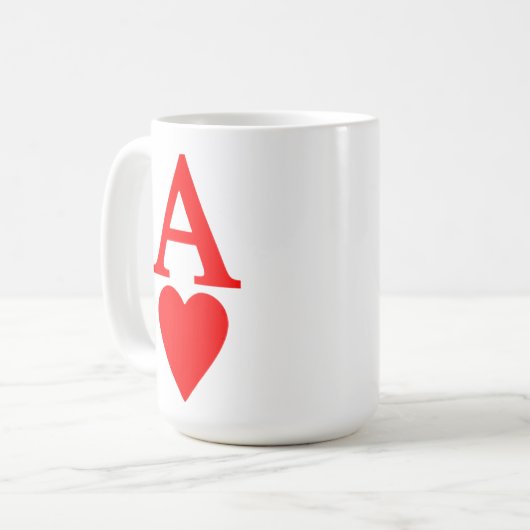 ハートのマグのエース コーヒーマグカップ (正面左)