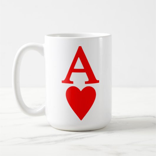 ハートのマグのエース コーヒーマグカップ (左)