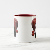 ハートのマグのMadDogの義務Berner ツートーンマグカップ (中央)