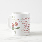 ハートのマグを失わないで下さい コーヒーマグカップ (正面左)