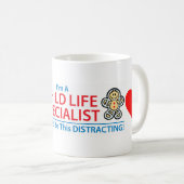 ハートのマグを混乱させている子供の生命専門家 コーヒーマグカップ (正面右)