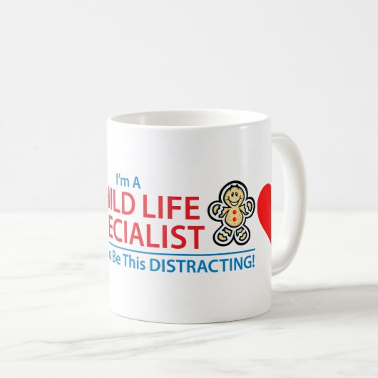 ハートのマグを混乱させている子供の生命専門家 コーヒーマグカップ (正面右)