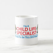 ハートのマグを混乱させている子供の生命専門家 コーヒーマグカップ (中央)