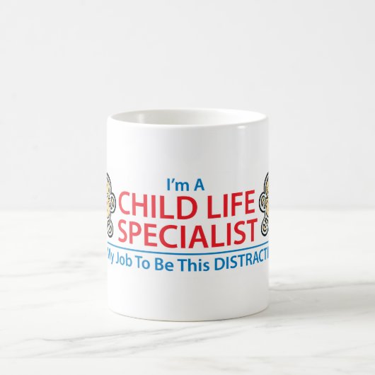 ハートのマグを混乱させている子供の生命専門家 コーヒーマグカップ (中央)