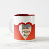 ハートのマグ ツートーンマグカップ (正面左)