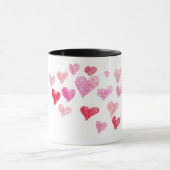 ハートのマグ- 3 マグカップ (中央)