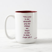 ハートのマグw/Scriptureの詩 ツートーンマグカップ (左)