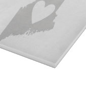 ハートのメインの州のシルエット カッティングボード (角)