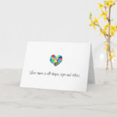 ハートのモザイク結婚式の招待状 カード (黄色い花)