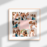 ハートのモダンピンク数々のの写真の友最高の人の数を表示 ポスター<br><div class="desc">スクリプトハート可愛い写真の友モダン達は数々の家庭のデコ最高のンまたはピンクのポスターギフト。</div>