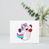 ハートのユニコーン ポストカード (スタンド正面)