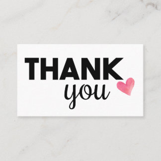 ハートのユニークな名刺ありがとう 名刺
