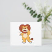 ハートのライオン ポストカード (スタンド正面)