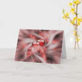 ハートのラブテーマ カード (黄色い花)