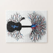 ハートのリズム- (超現実的なギターの芸術) ジグソーパズル (横)