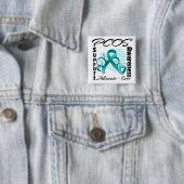 ハートのリボン- PCOSの認識度 缶バッジ (インサイチュ)