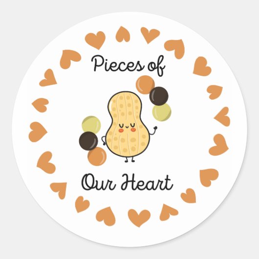 ハートのリーゼ・ピース ラウンドシール (正面)