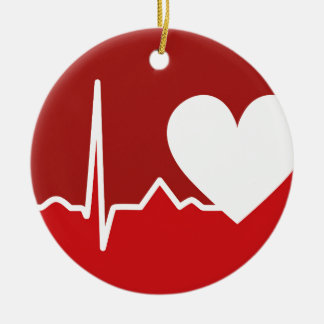 ハートのロゴ セラミックオーナメント