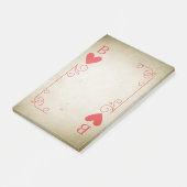 ハートのヴィンテージのエース ポストイット (アングル)