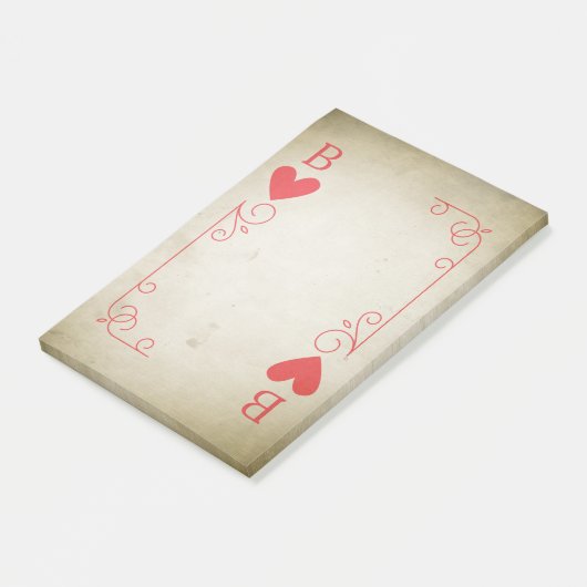 ハートのヴィンテージのエース ポストイット (アングル)