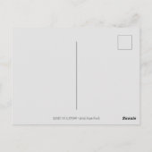 ハートの上に文字列ピンクのドラゴンバレンタイン，ファンタジー ポストカード (裏面)