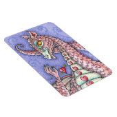 ハートの上に文字列ピンクのドラゴンバレンタイン，ファンタジー マグネット (右側)