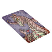 ハートの上に文字列ピンクのドラゴンバレンタイン，ファンタジー マグネット (右側)