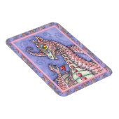 ハートの上に文字列ピンクのドラゴンバレンタイン,ファンタジー マグネット (右側)