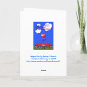 ハートの下のキスをするなトラクター カード (裏面)