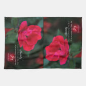 ハートの不安 – 福音バラの韻文から キッチンタオル (横)