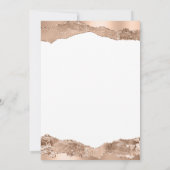 ハートの世界地図 ローズゴールド ウェディング 招待状 (裏面)