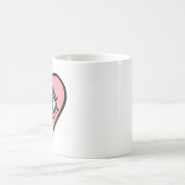 ハートの中の悪魔の目 コーヒーマグカップ (中央)
